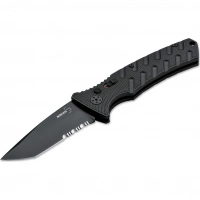 Автоматический складной нож Boker Strike Tanto All Black, сталь AUS-8, рукоять алюминий купить в Дзержинске