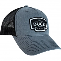 Бейсболка Buck Gray Logo Patch Cap, серо-черная купить в Дзержинске