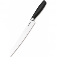 Кухонный хлебный нож Bker Core Professional Bread Knife, 220 мм, сталь X50CrMoV15, рукоять пластик купить в Дзержинске