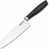 Кухонный нож шефа Bker Core Santoku, 163 мм, сталь X50CrMoV15, рукоять пластик купить в Дзержинске