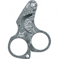 Нож для сигар Fox Damascus Figaro Cigar Cutter, сталь дамаск, рукоять дамаск купить в Дзержинске