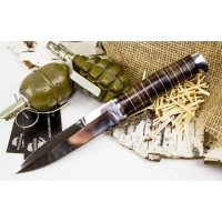 Нож Пограничник, сталь 95х18, кожа купить в Дзержинске