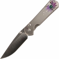 Нож складной Chris Reeve Large Sebenza 21 Agate Cabochon, сталь CPM-S35VN, рукоять титан купить в Дзержинске