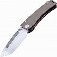 Нож складной Medford Marauder Tanto, сталь D2 Tool Steel, рукоять титановый сплав, бронзовый купить в Дзержинске