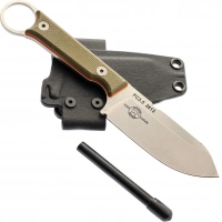 Нож White River FIRECRAFT 3.5 Pro StoneWash, сталь CPM S35VN, рукоять G10 зеленая/оранжевая купить в Дзержинске