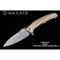 Складной нож Maxace Corvus, сталь M390, Mokume  TC4+Inlay купить в Дзержинске