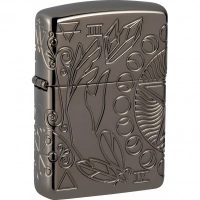 Зажигалка ZIPPO Armor® Wicca Design с покрытием Black Ice®, черная купить в Дзержинске